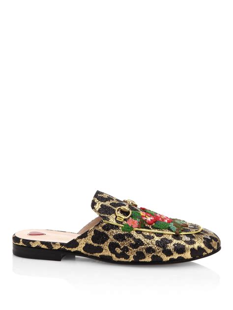 gucci leopard mules|Gucci Mules for Women .